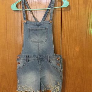 Girls overalls size L (12/14)